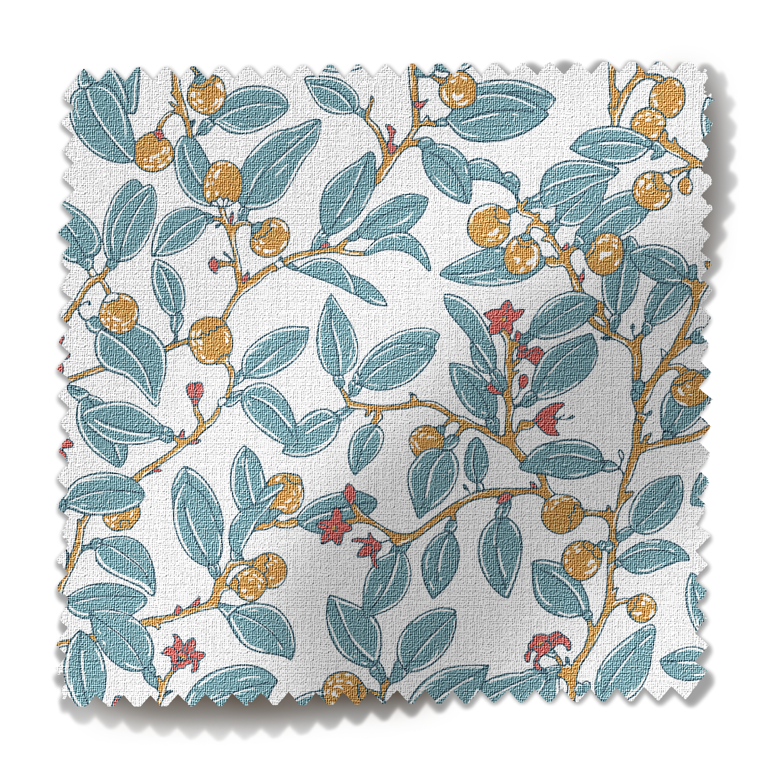 Coco Shop x EH Limes Performance Fabric Sample - Blue