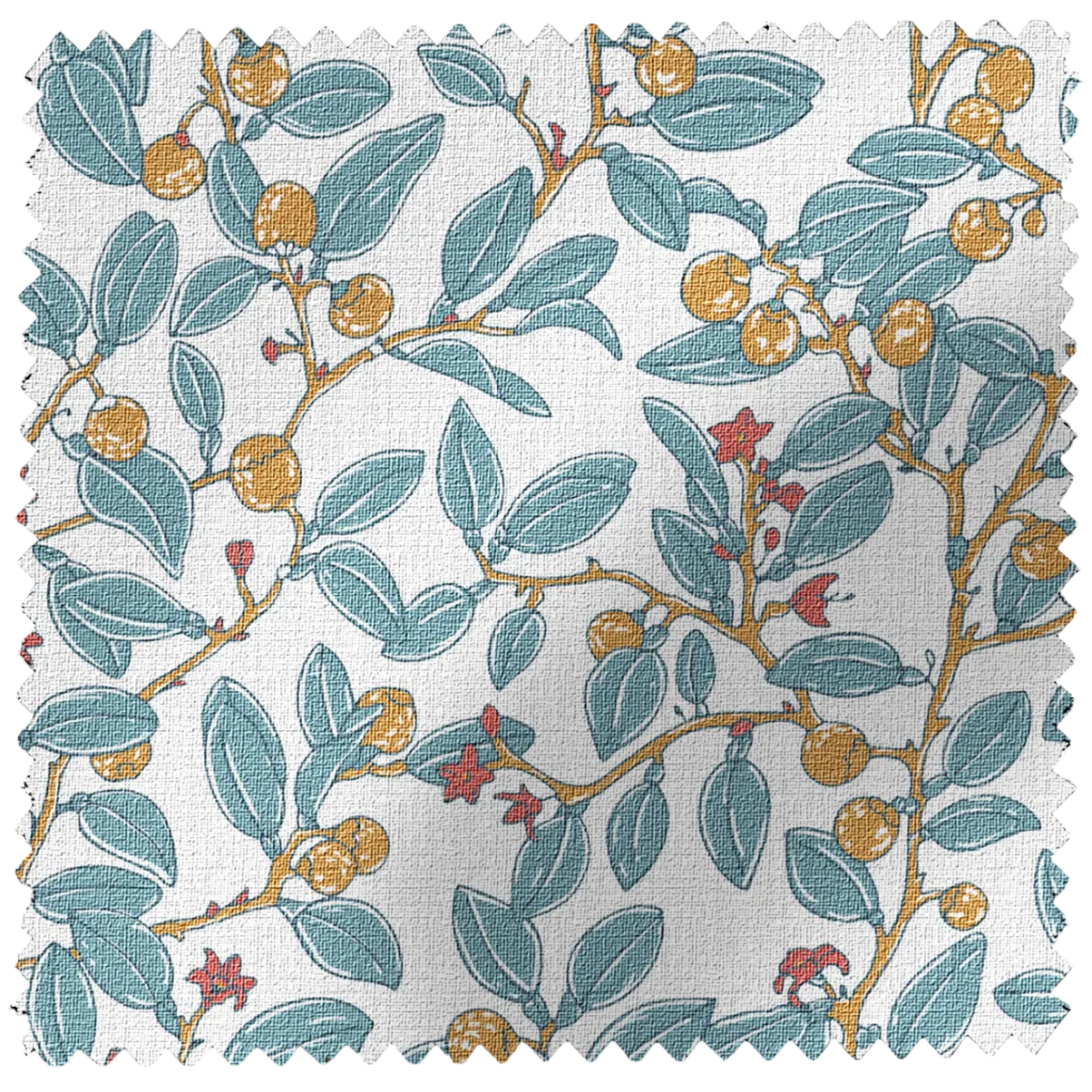 Coco Shop x EH Limes Performance Fabric Sample - Blue