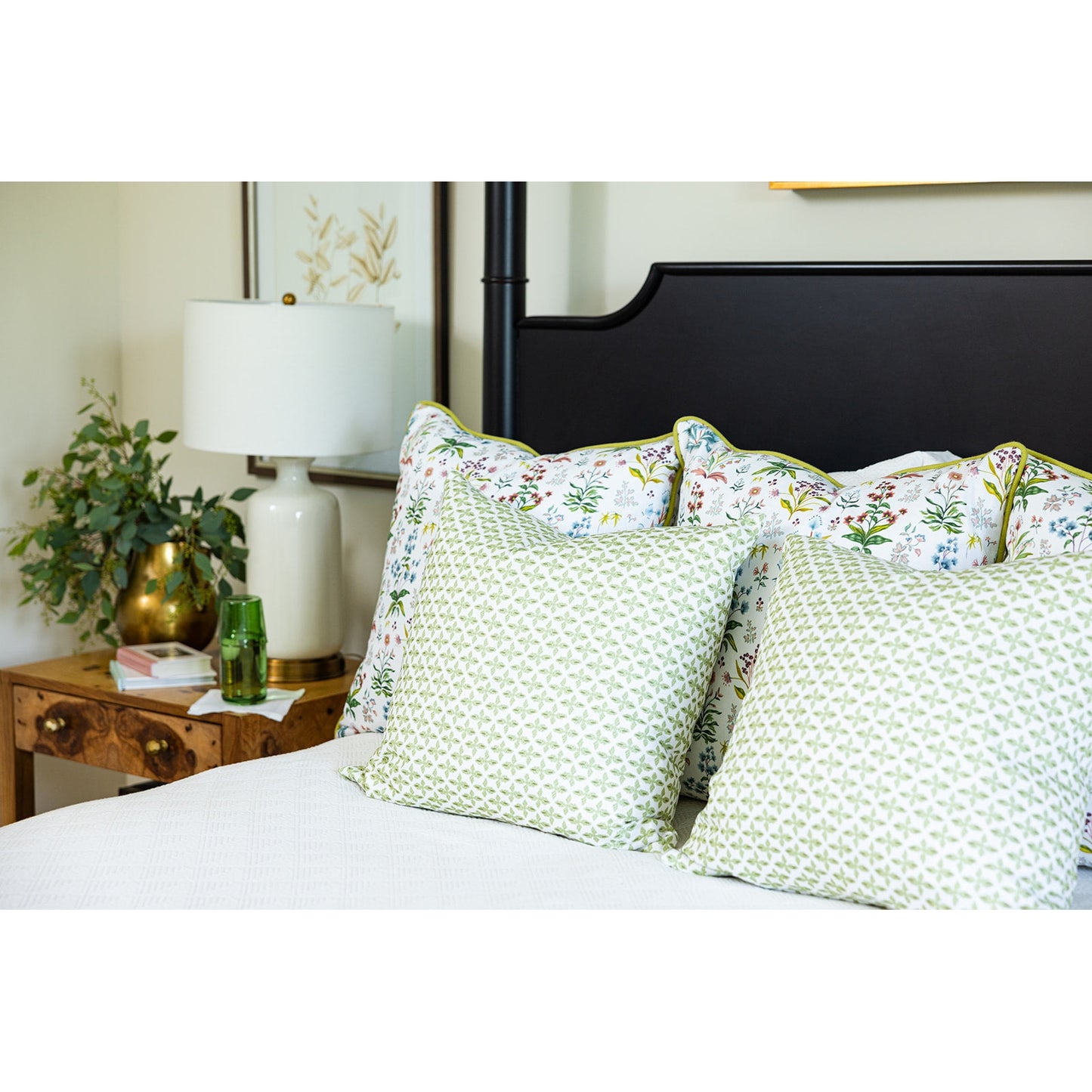 Meadow Multi Fabric - White