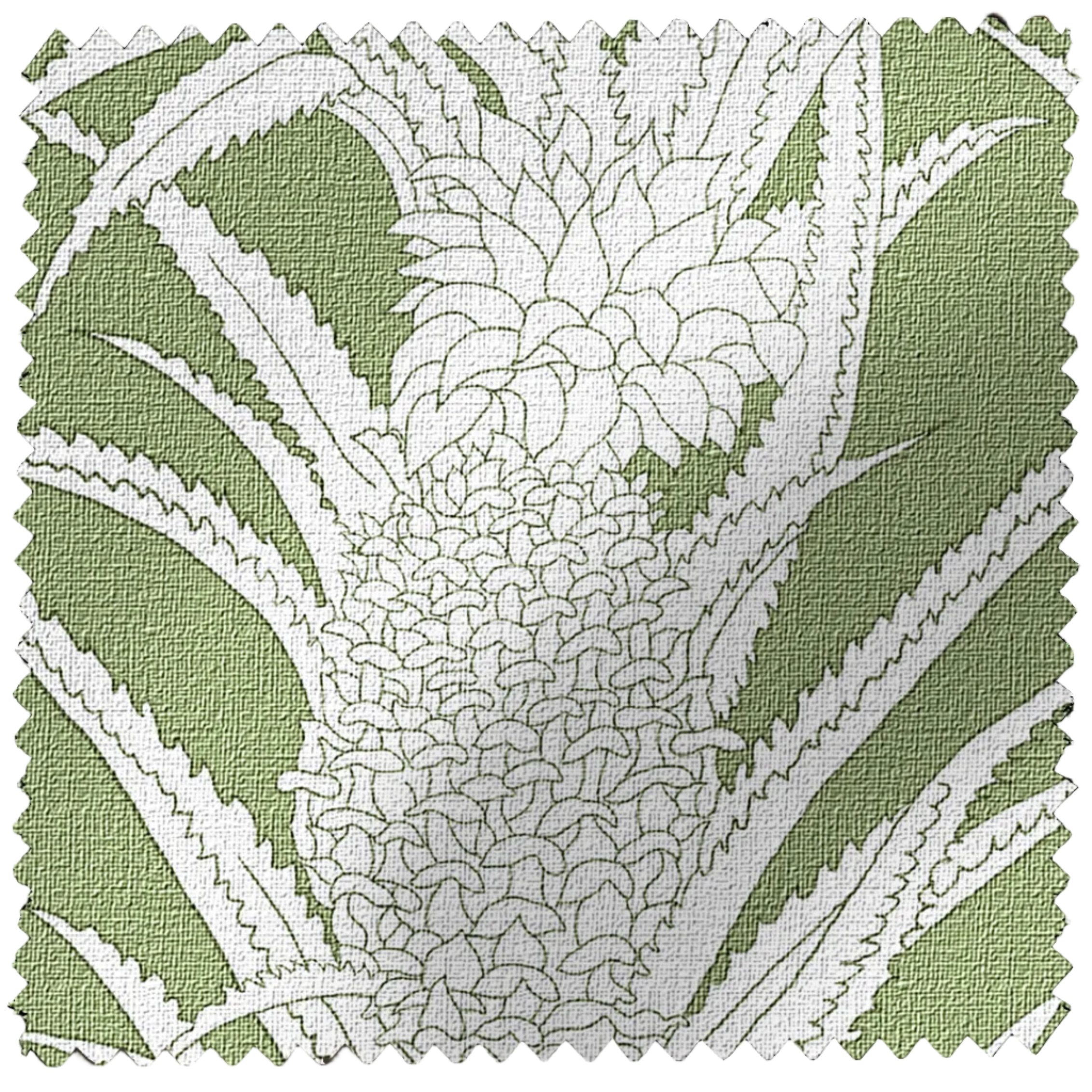 Coco Shop x EH Pineapple Performance Fabric Sample - Green