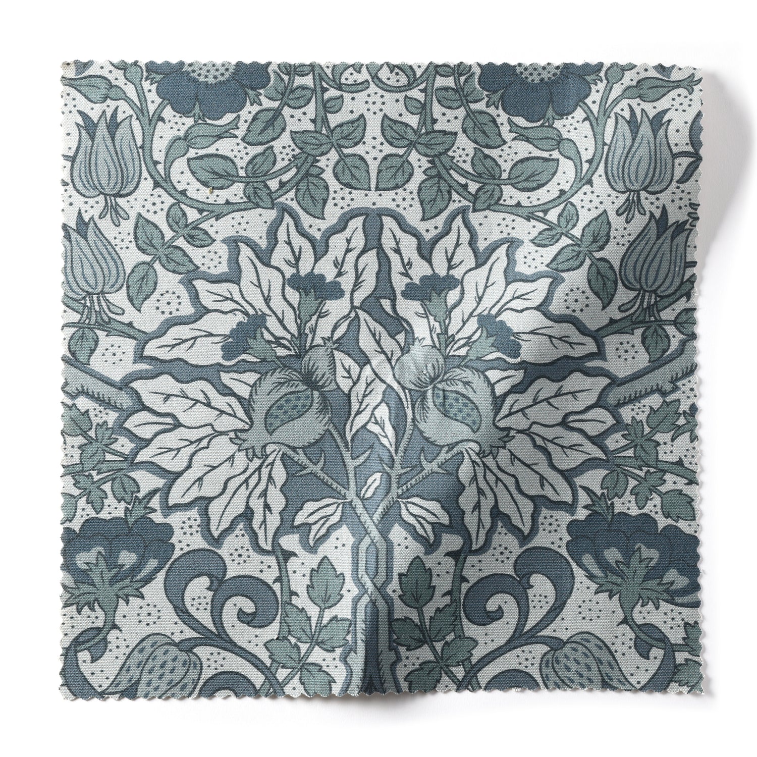 Flora Fabric Sample - Cobalt