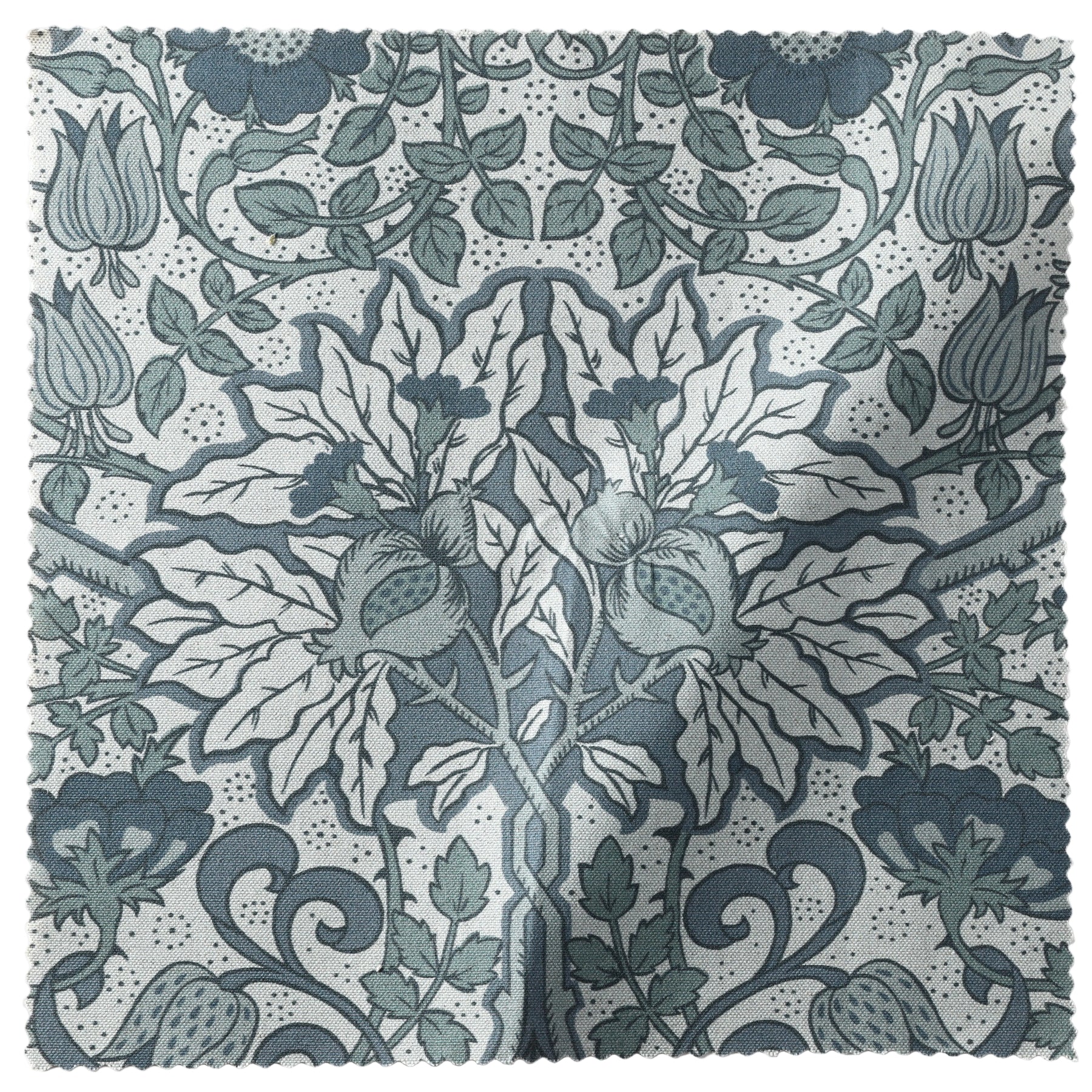 Flora Fabric Sample - Cobalt