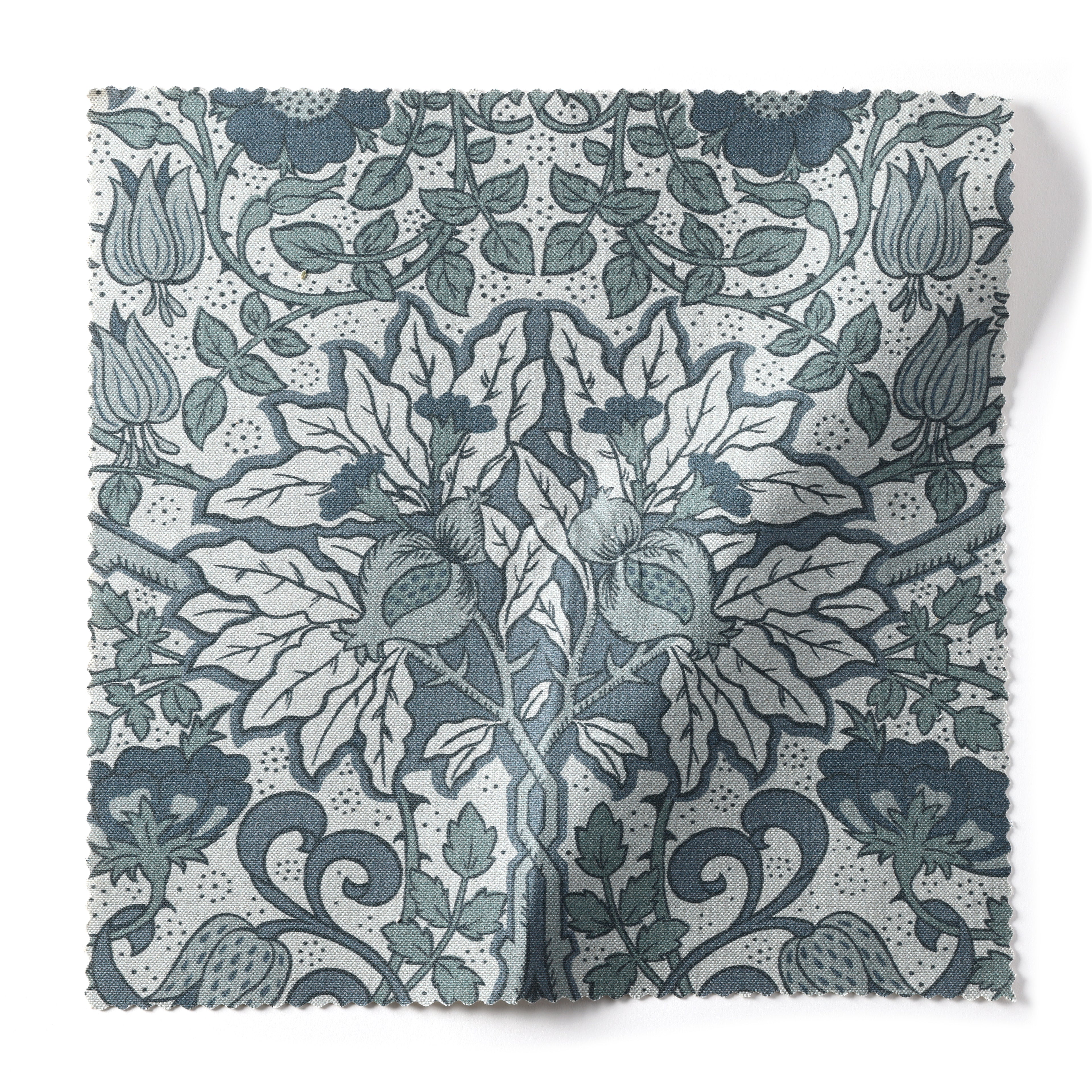 Flora Fabric Sample - Cobalt