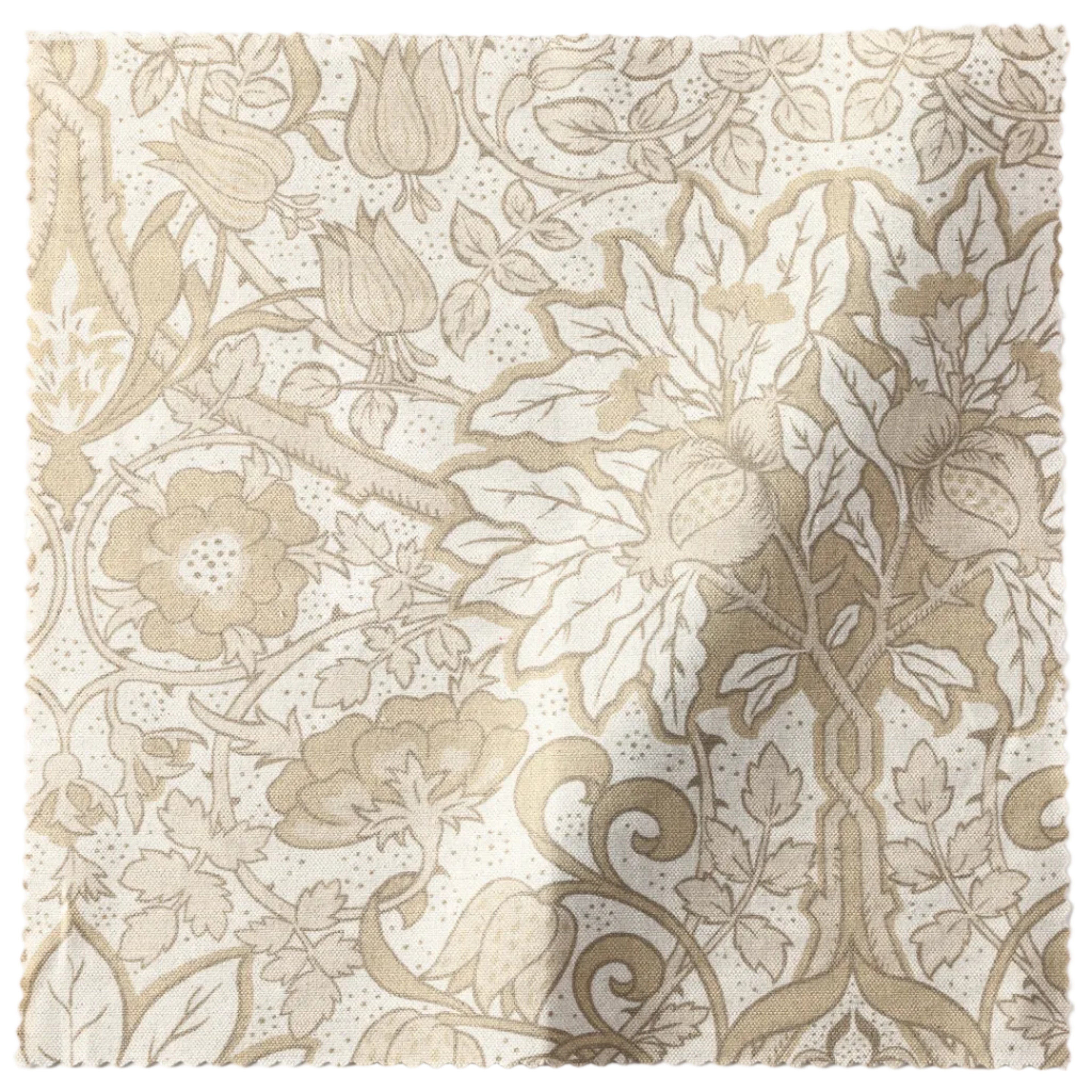 Flora Fabric Sample - Putty
