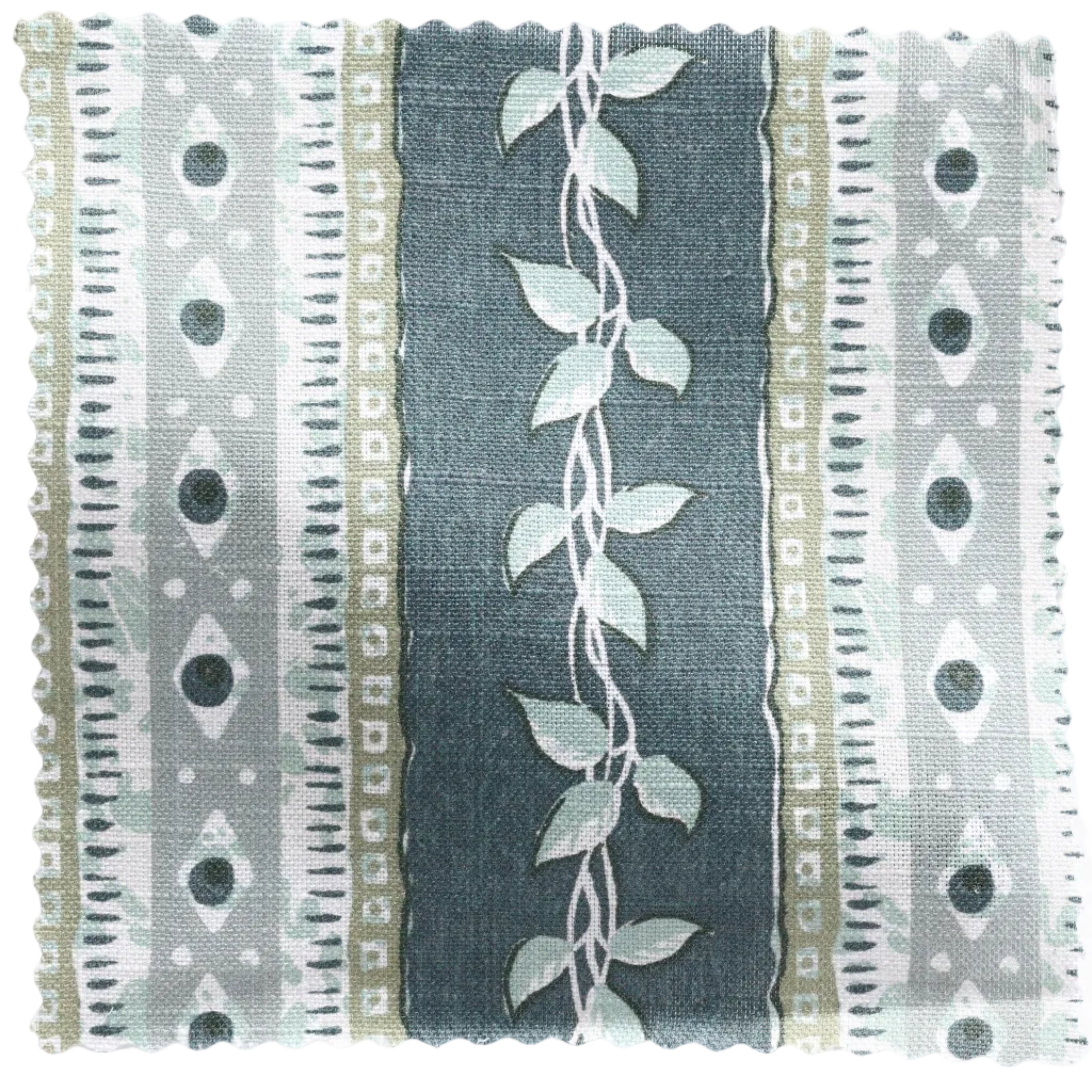 Trellis Fabric Sample - Marine