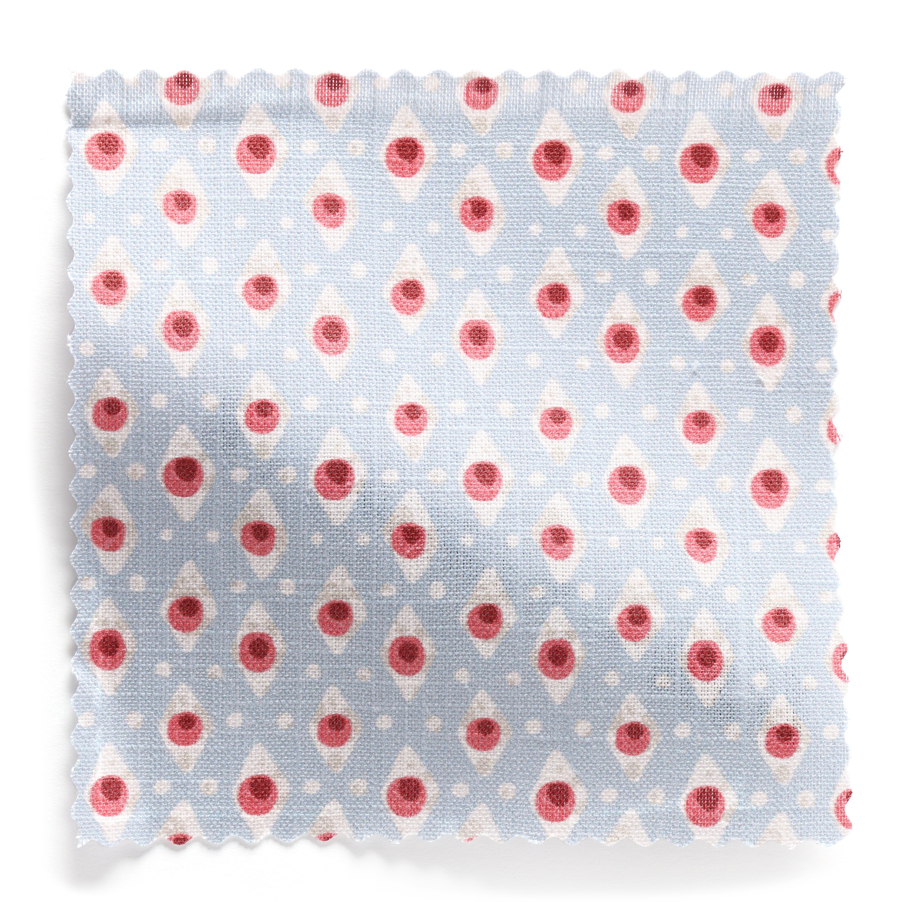 Della Dot Fabric Sample - Radish