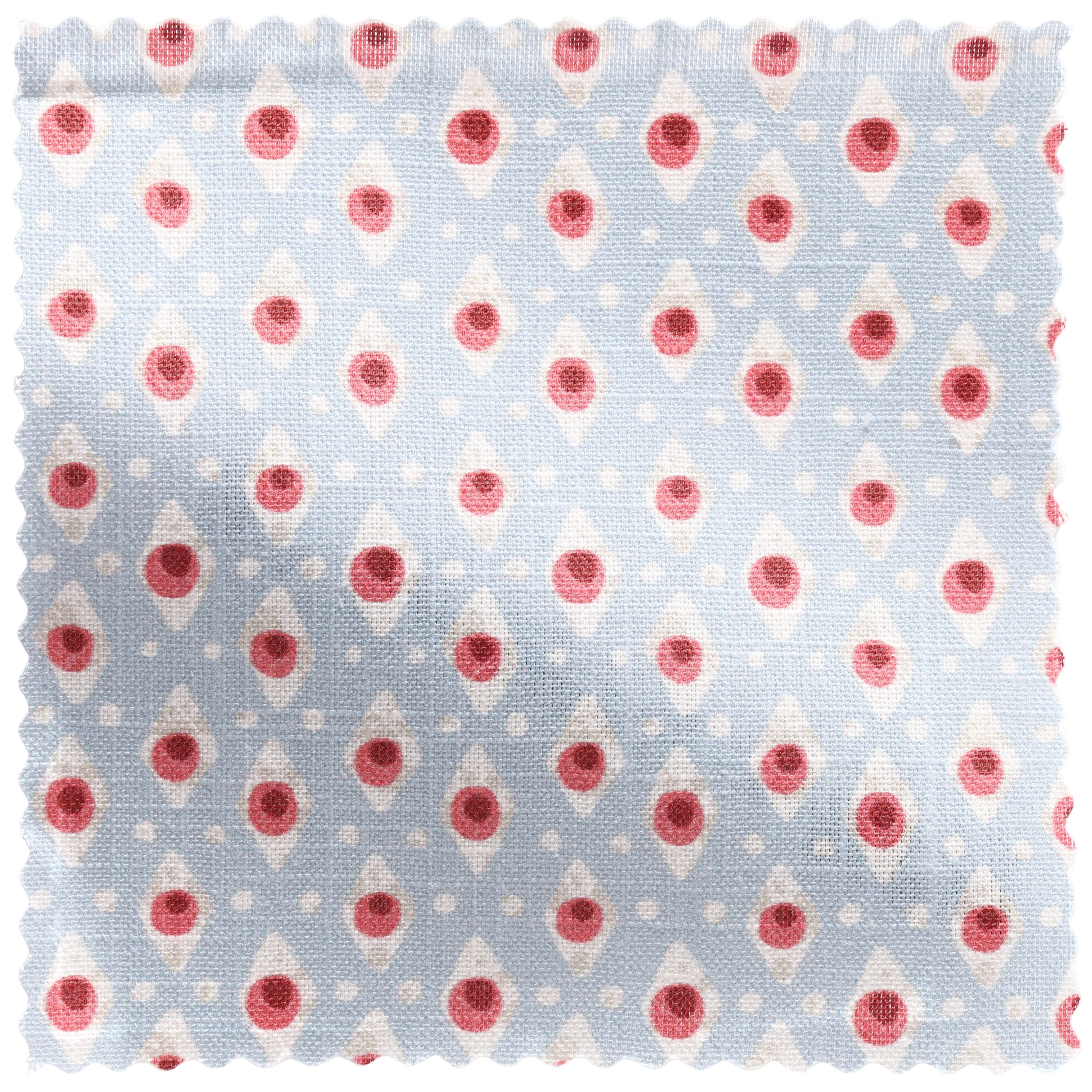 Della Dot Fabric Sample - Radish