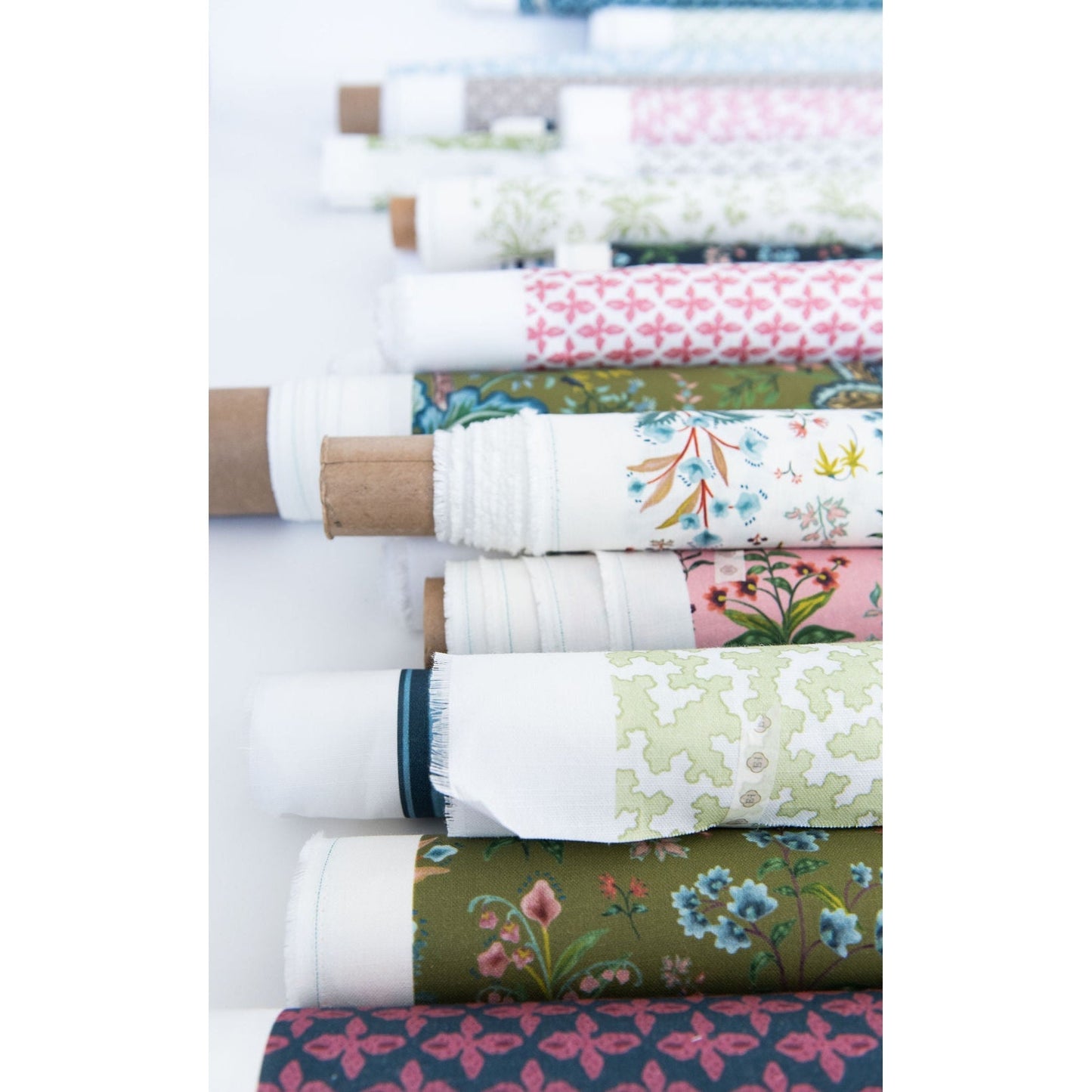 Meadow Multi Fabric - White