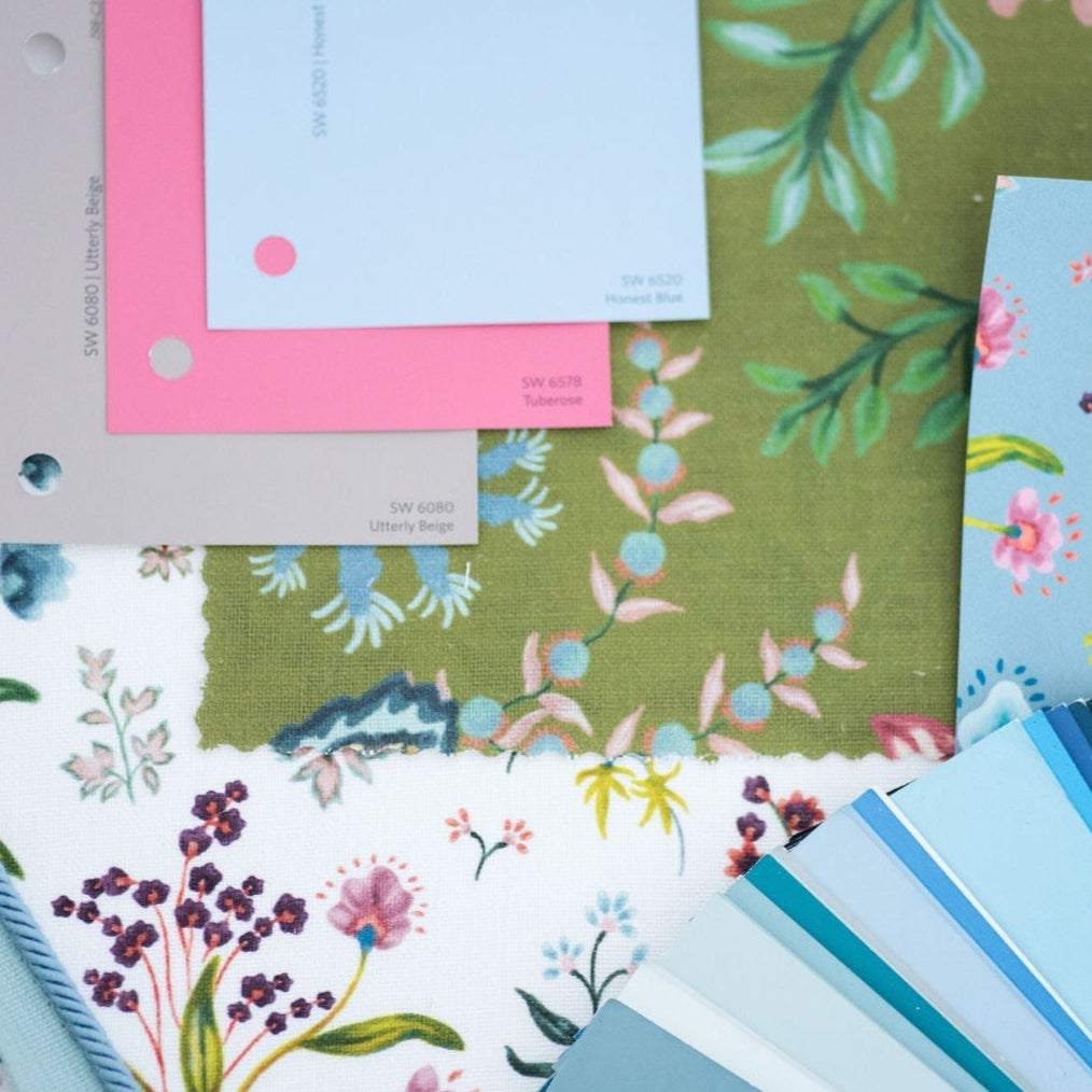 Meadow Multi Fabric - White