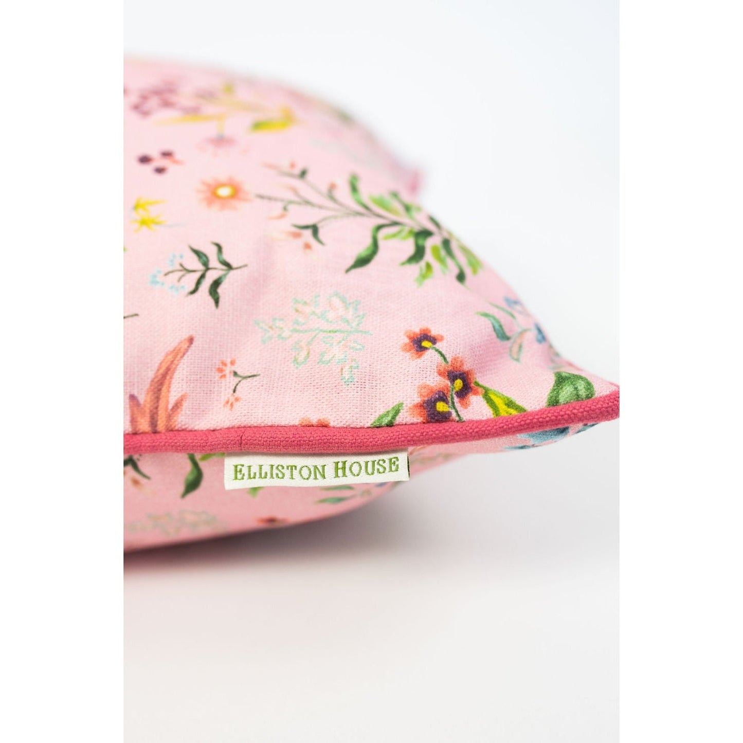 Meadow Multi Petal Pillow w/ Pink Welt