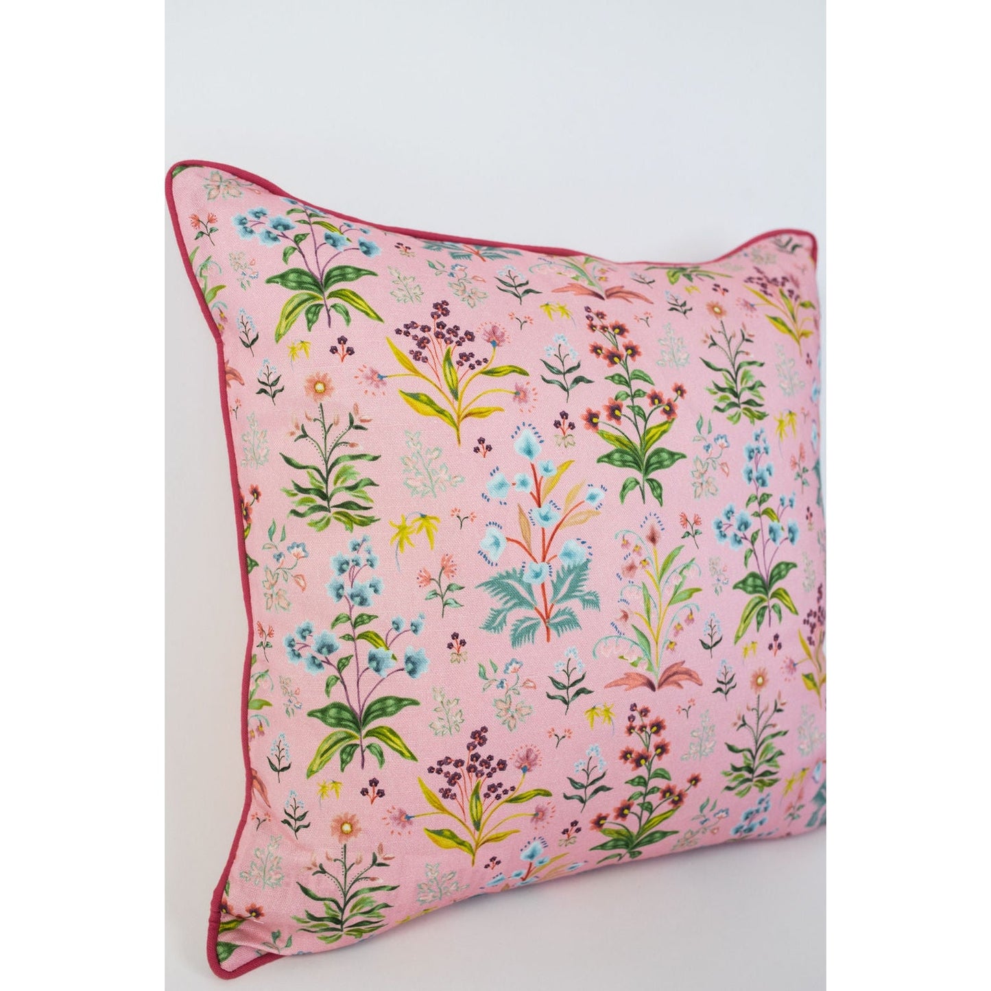 Meadow Multi Petal Pillow w/ Pink Welt
