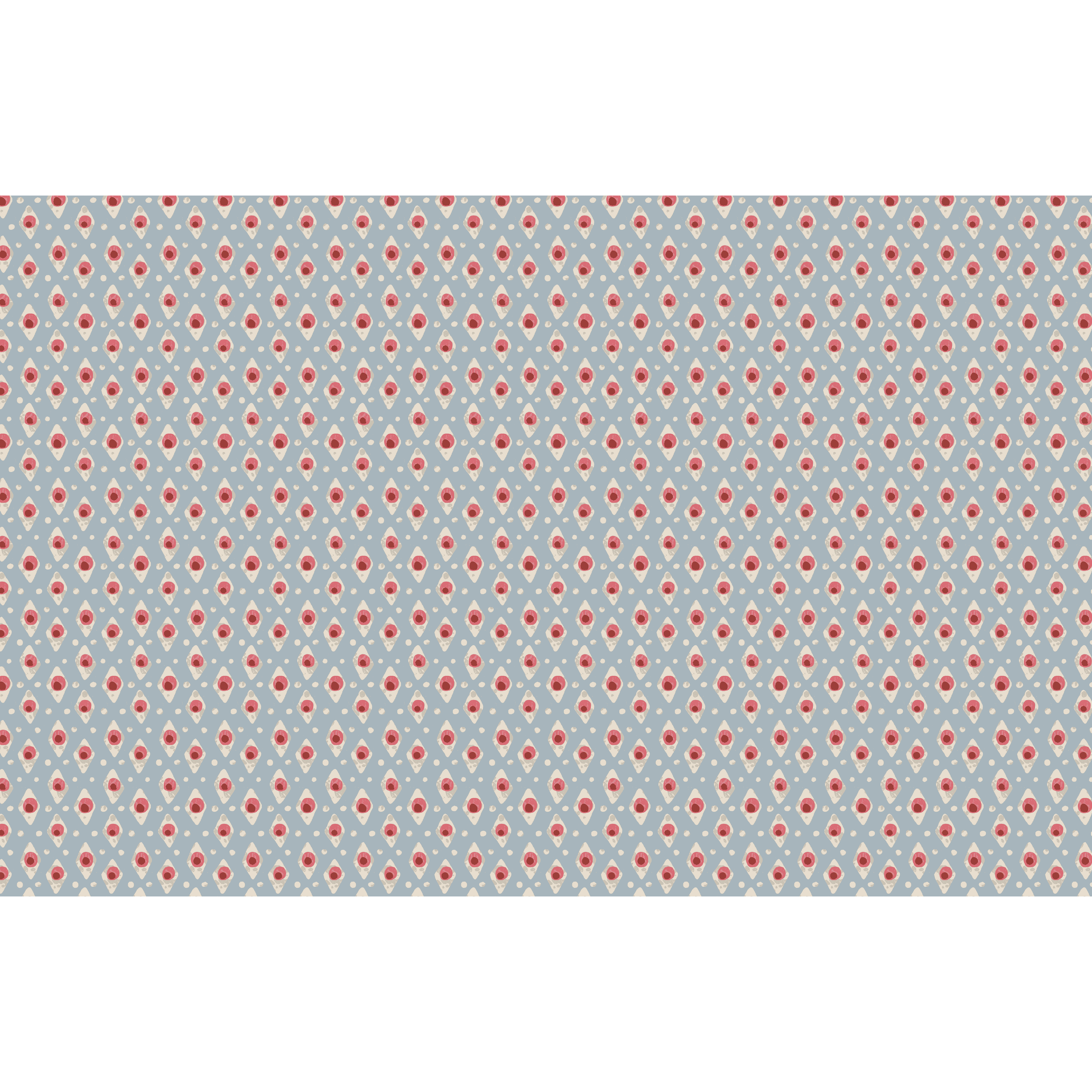 Della Dot Fabric Sample - Radish