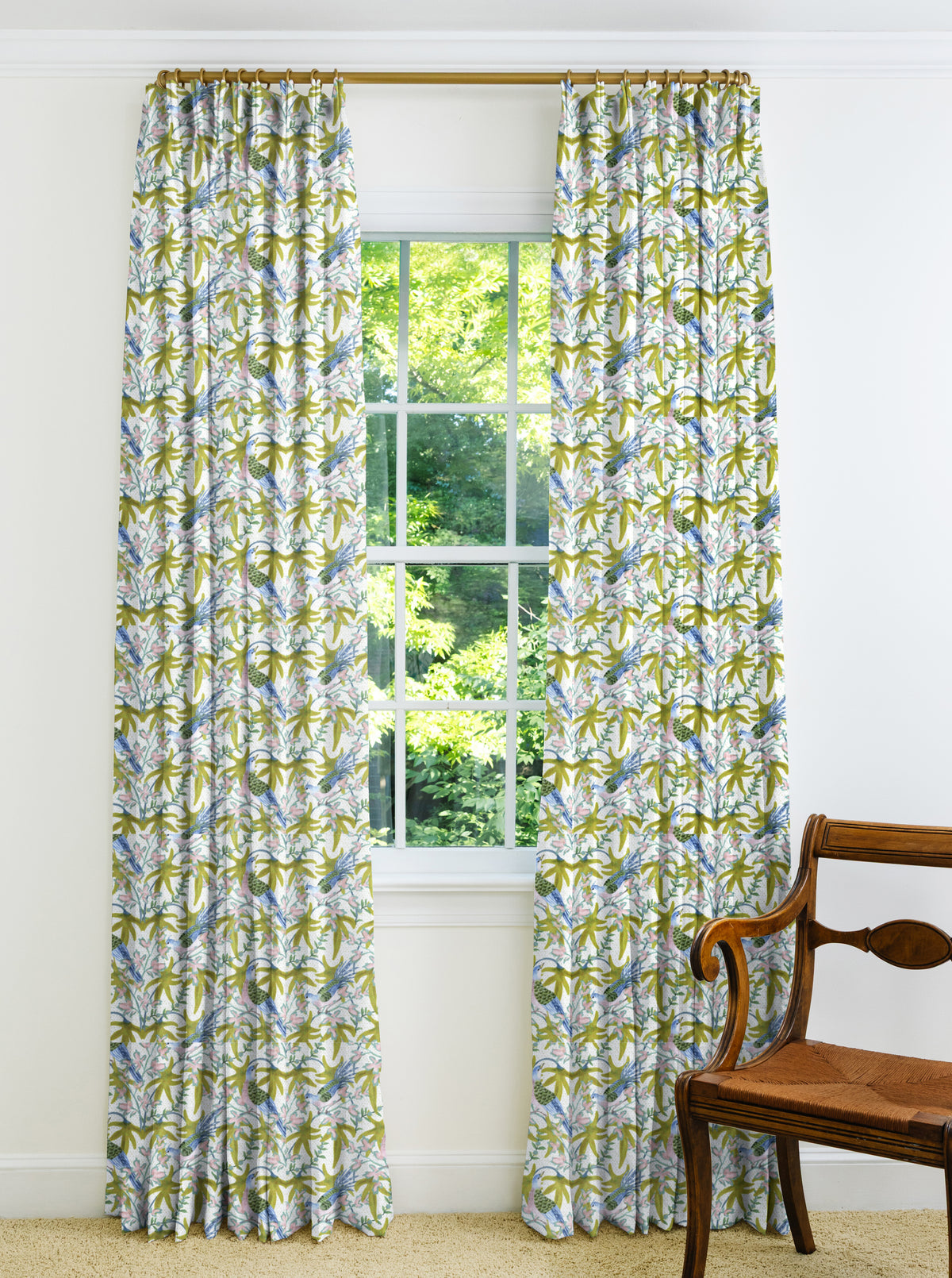 Sparrow Drapery Panel - Citrus