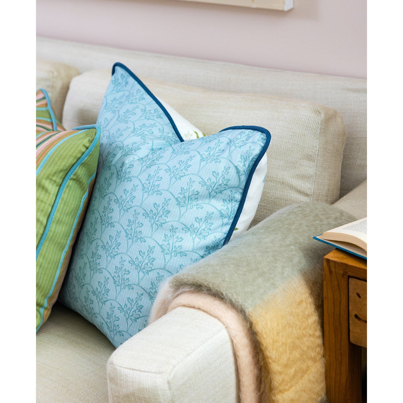 Laurel Fabric Sample - House Blue