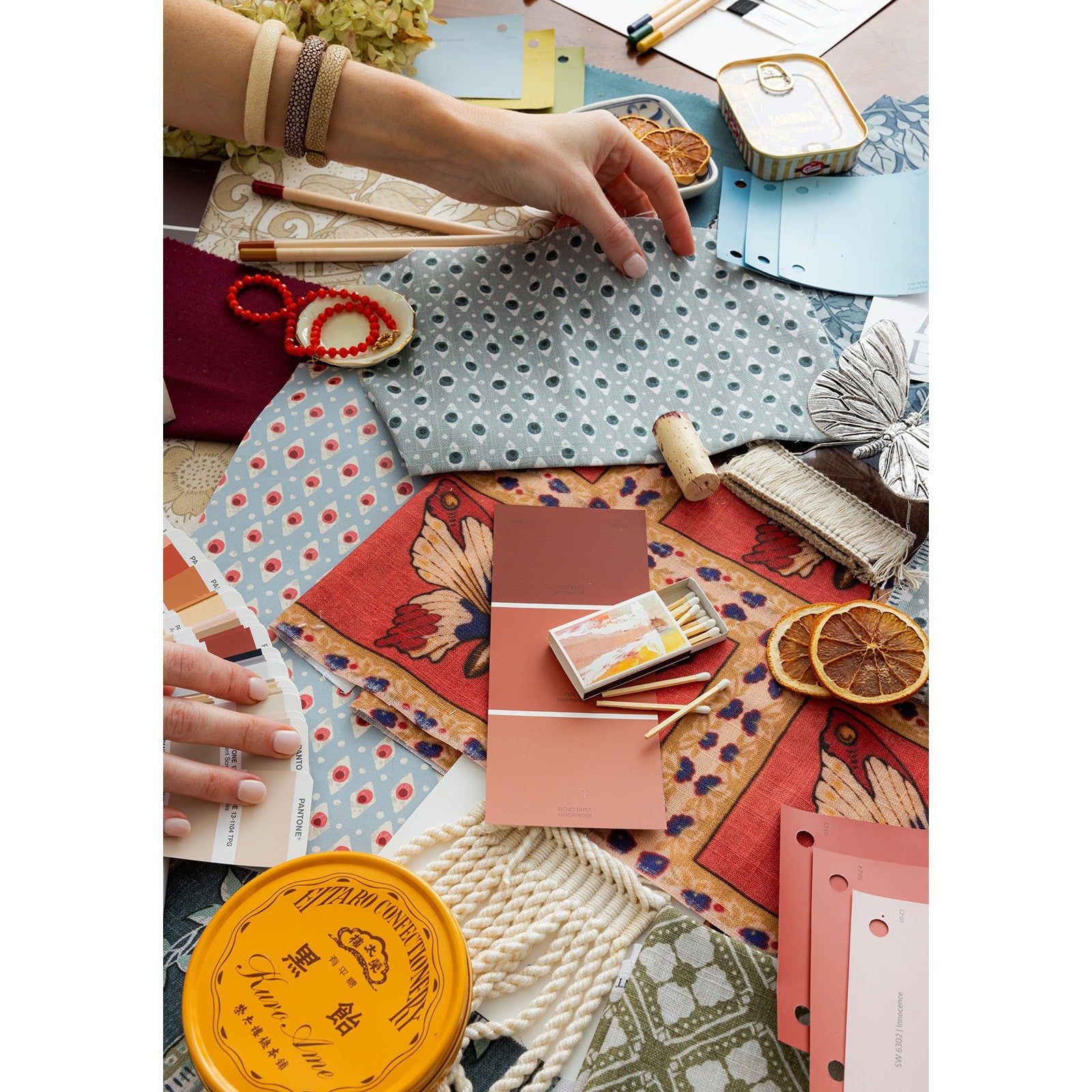 Monarch Fabric Sample - Rouge