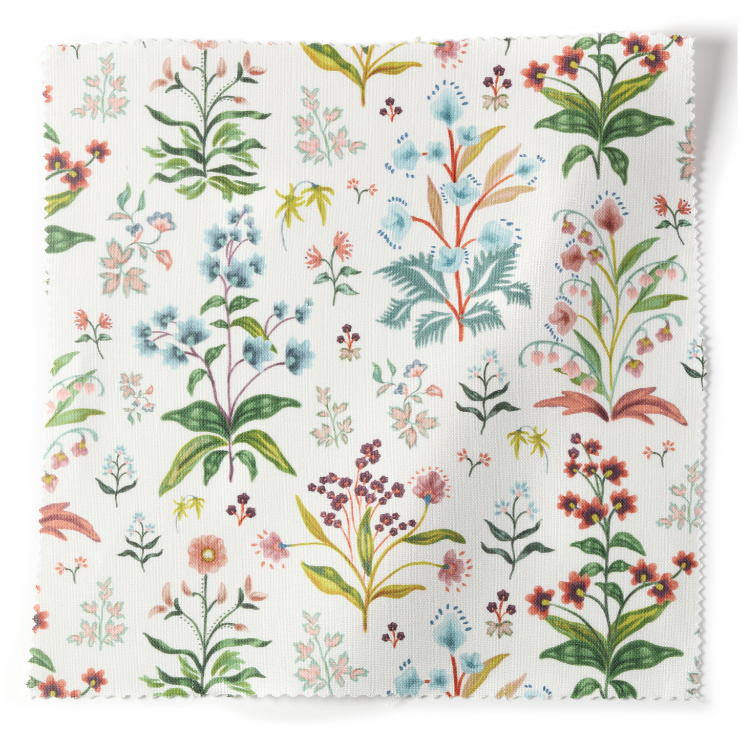 Meadow Multi Fabric - White