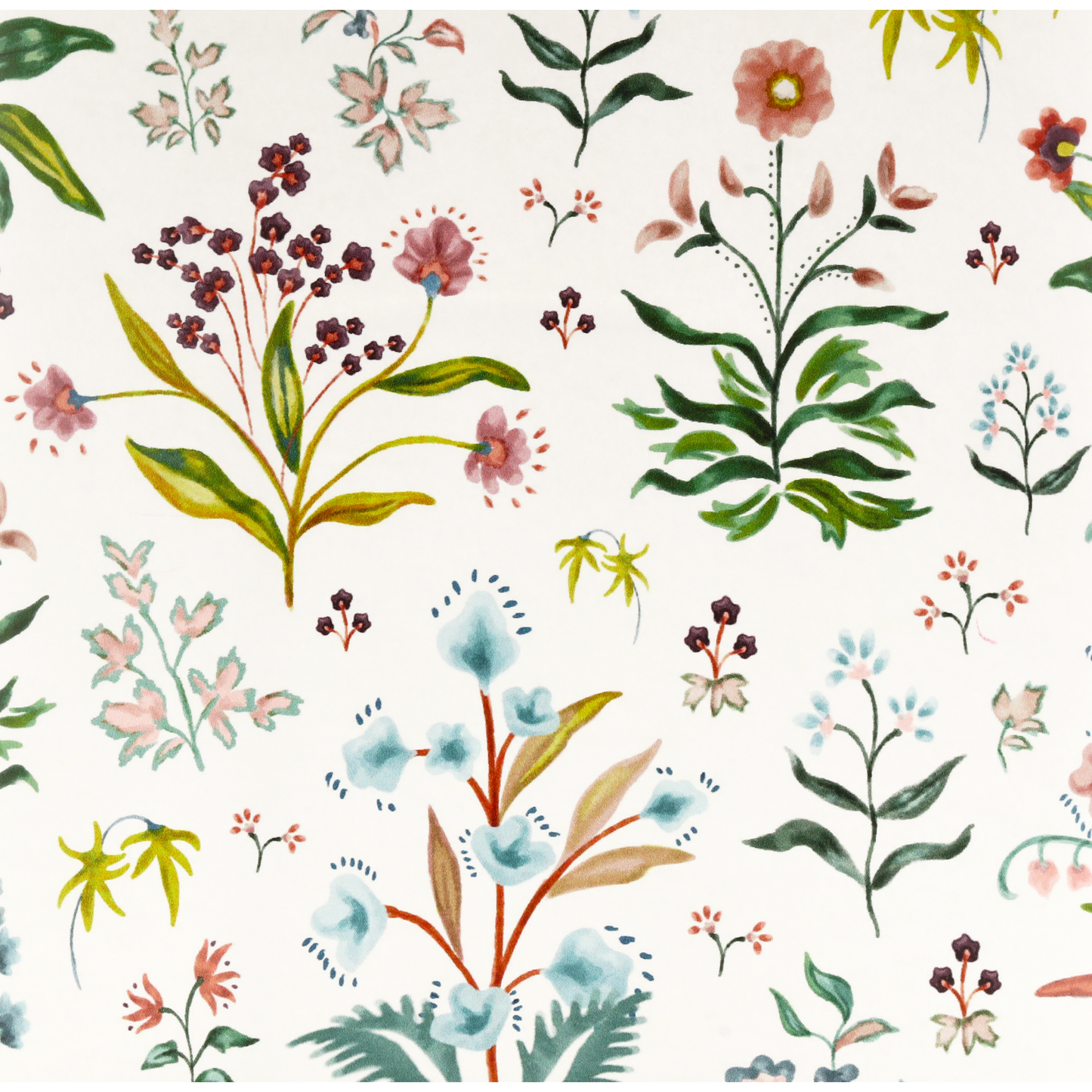 Meadow Multi Wallpaper - White