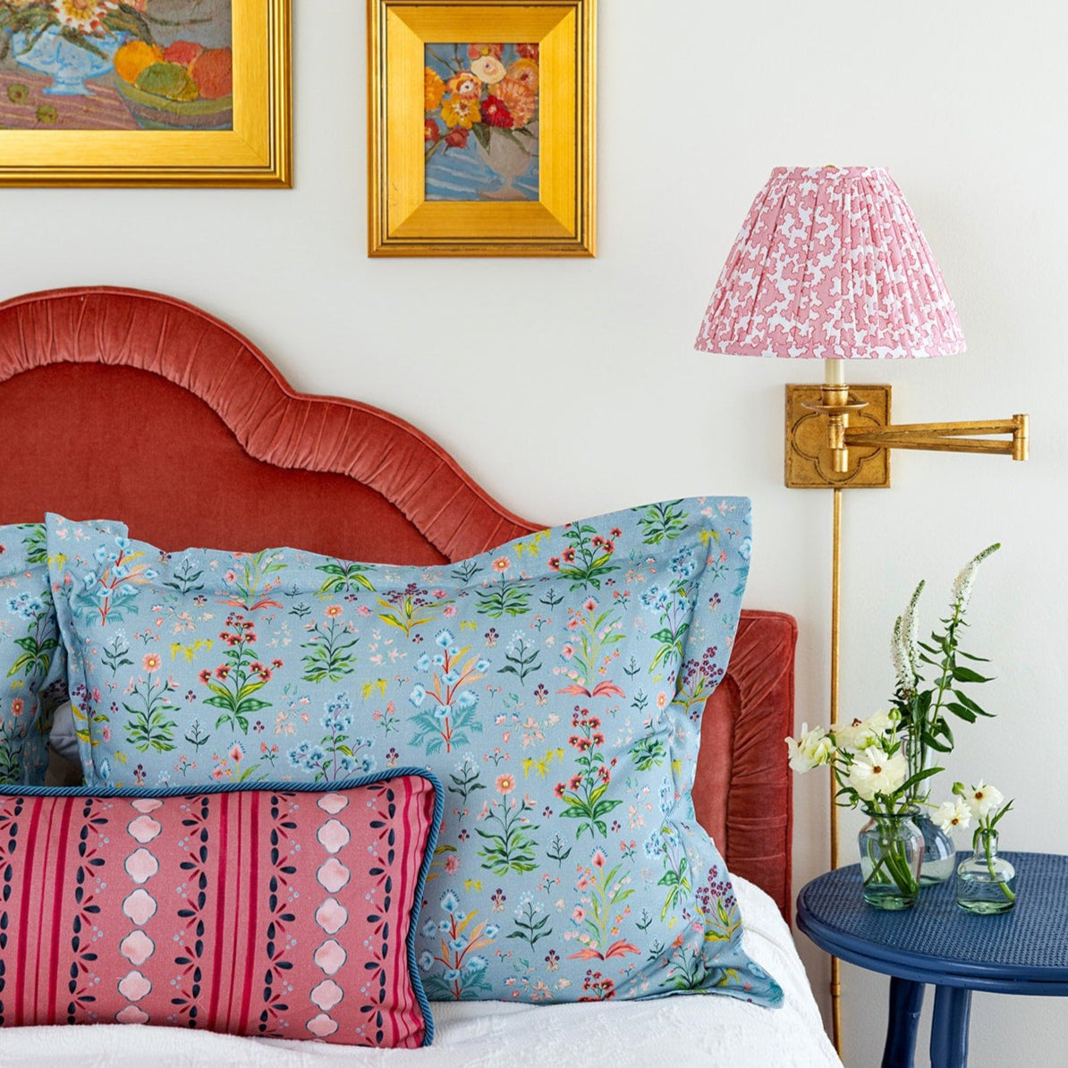 Meadow Multi Pillow - House Blue