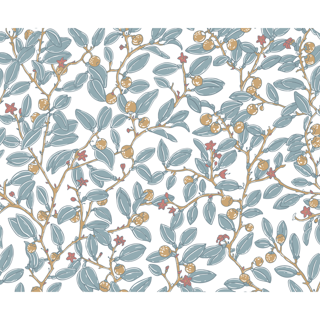 Coco Shop x EH Limes Performance Fabric Sample - Blue