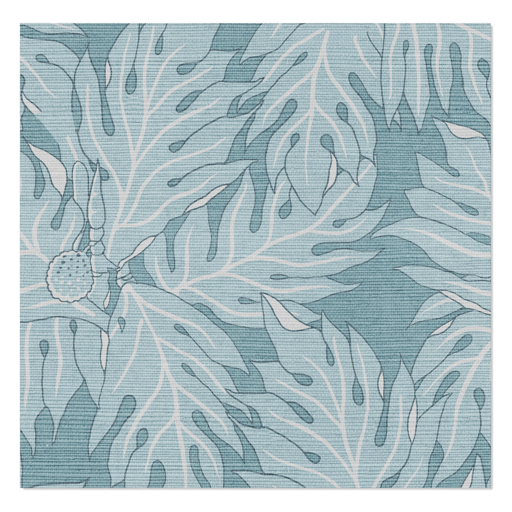 Breadfruit Grasscloth - Blue