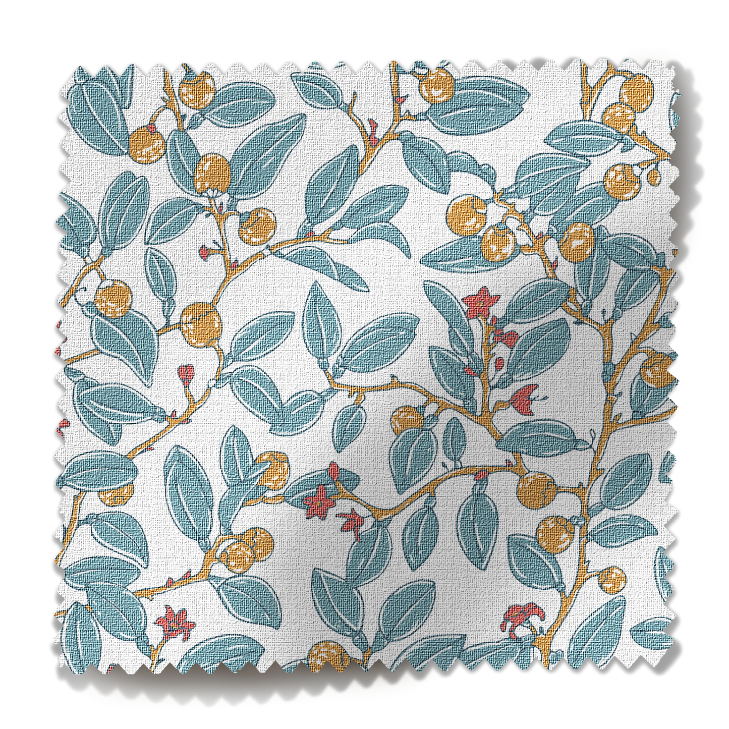 Coco Shop x EH Limes Performance Fabric Sample - Blue