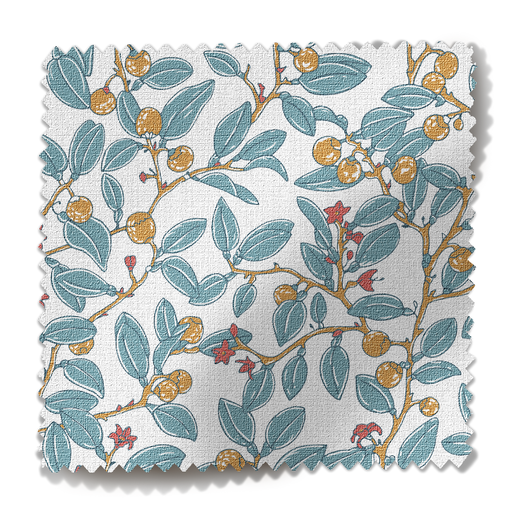 Coco Shop x EH Limes Performance Fabric Sample - Blue