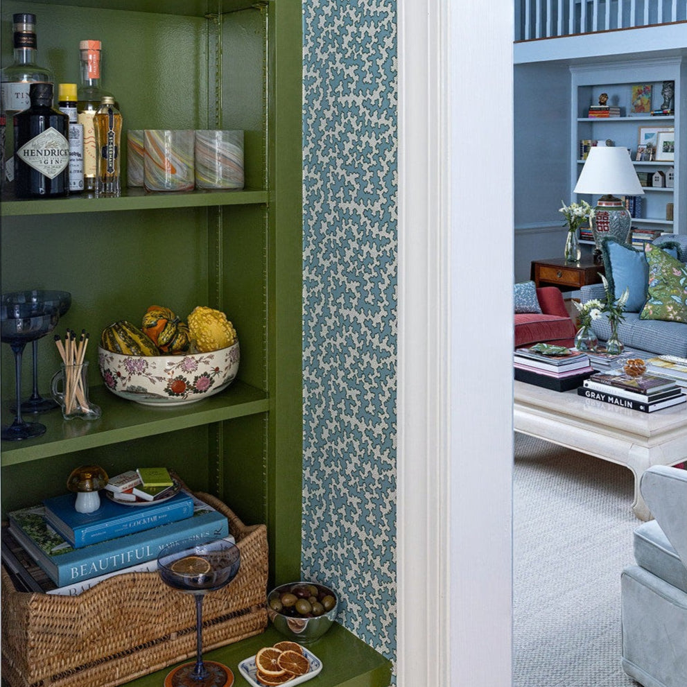 Dover Wallpaper - House Blue