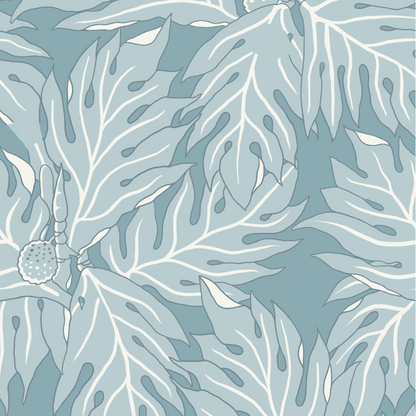 Coco Shop x EH Breadfruit Grasscloth Sample - Blue