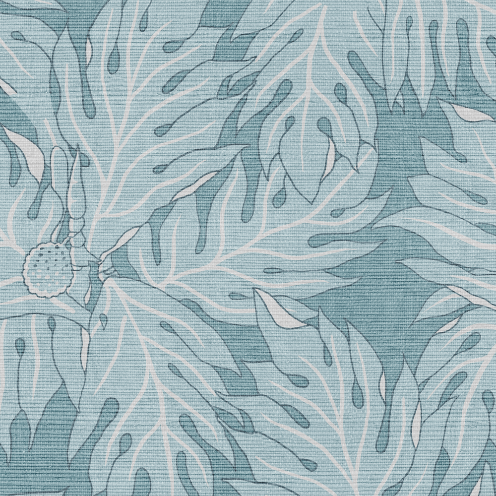 Breadfruit Grasscloth - Blue