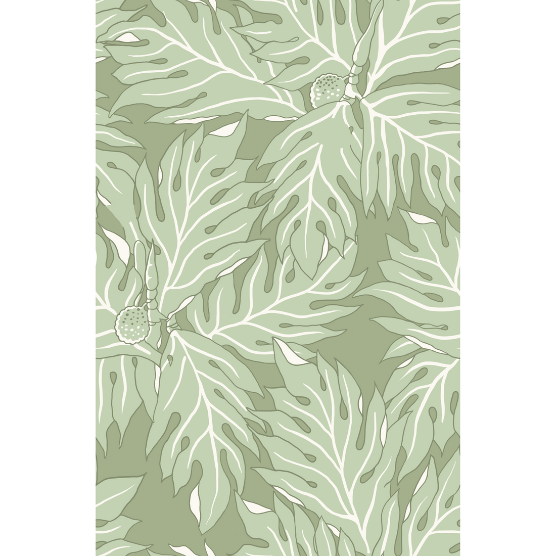 Coco Shop x EH Breadfruit Grasscloth Sample - Green