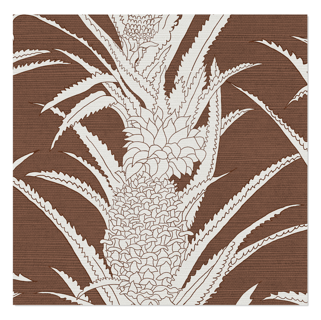 Pineapple Grasscloth - Brown