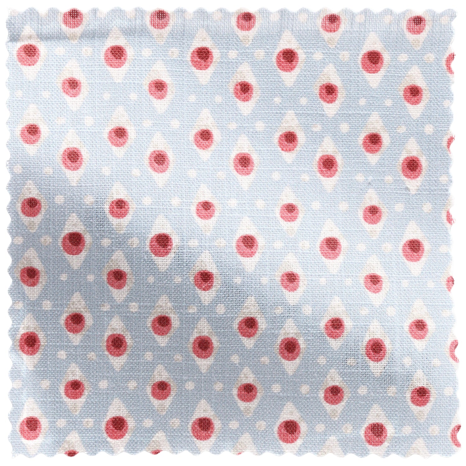 Della Dot Fabric Sample - Radish