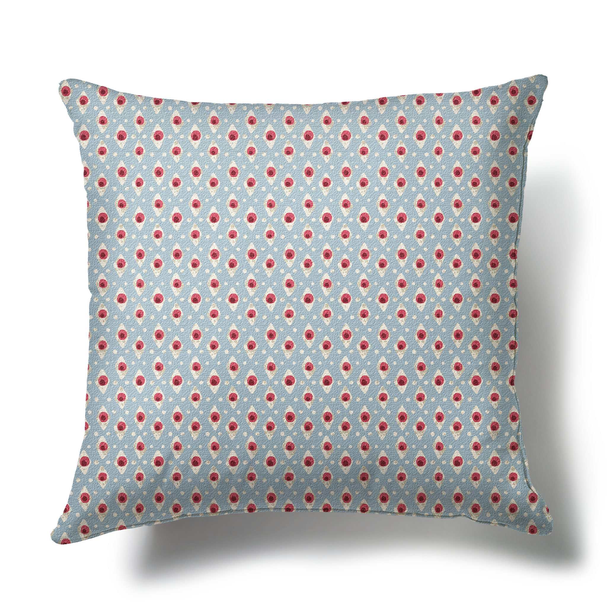 Della Dot Pillow - Radish