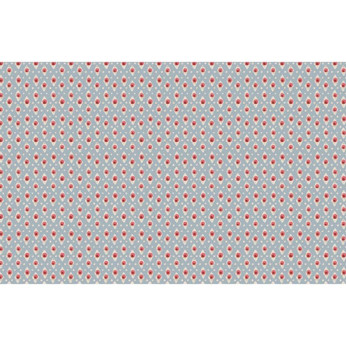 Della Dot Fabric Sample - Radish