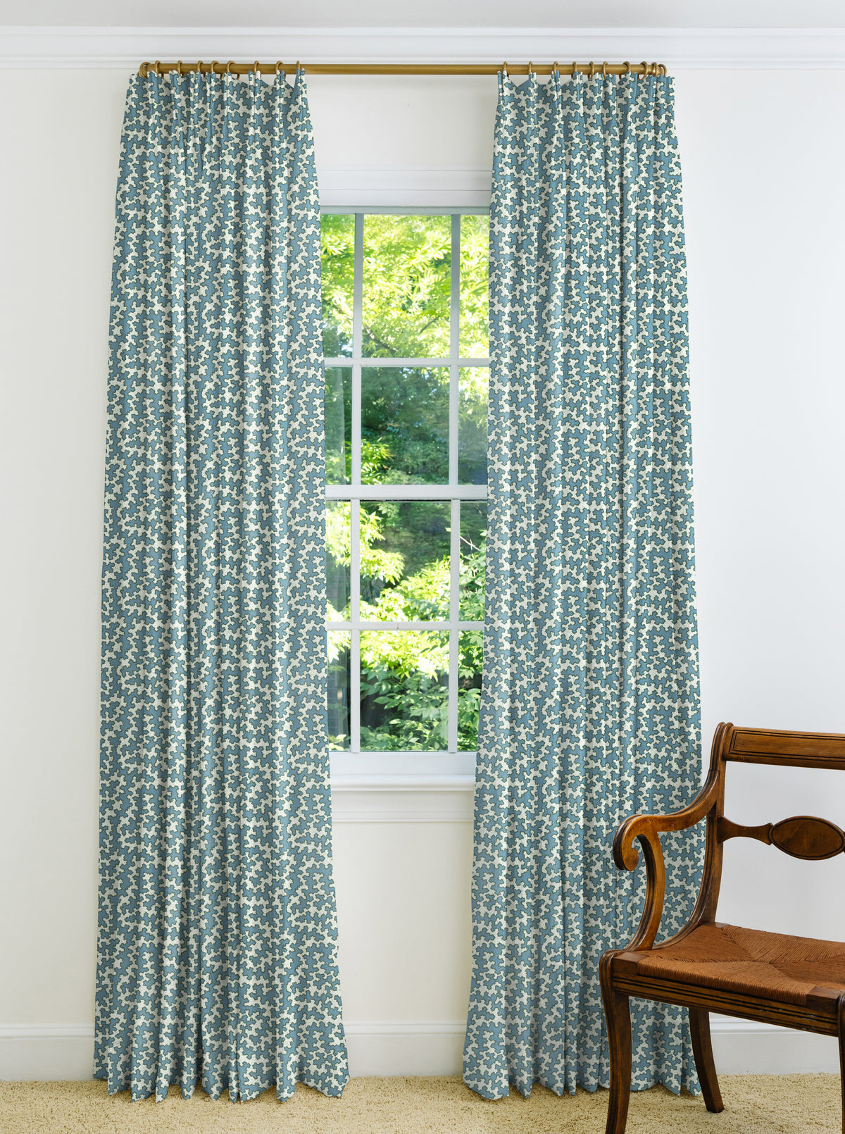 Dover Drapery Panel - House Blue