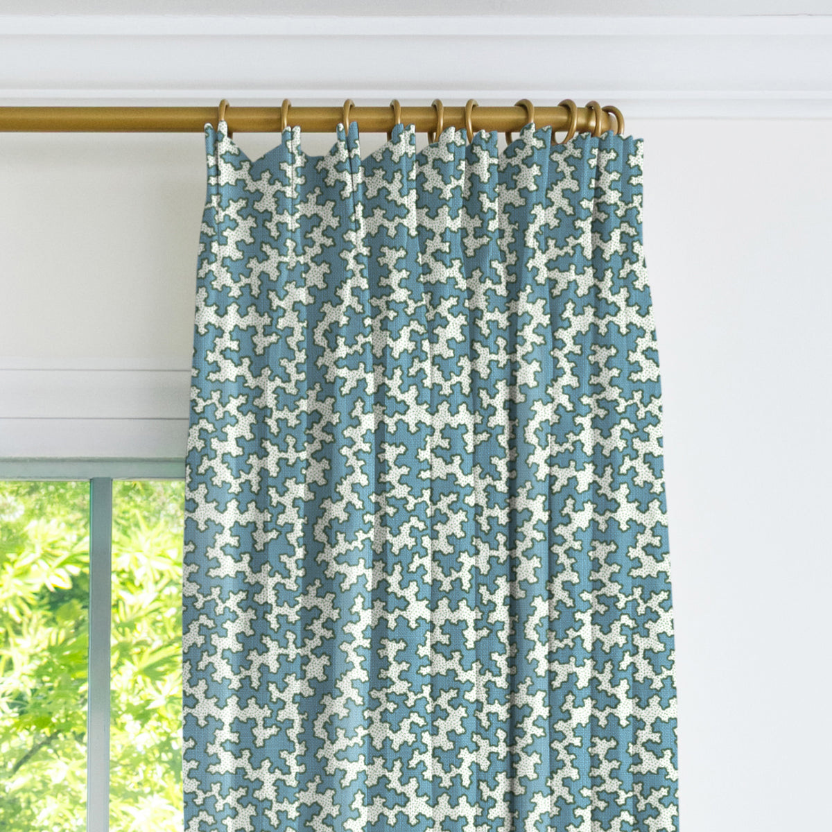 Dover Drapery Panel - House Blue