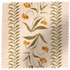 EH x Renee Bouchon Tula Fabric Yardage in Daffodil, 100% Linen, featuring a floral pattern with orange flowers and green leaves on a light background.