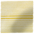 Mustard yellow and white striped Sunbrella performance fabric swatch with a textured weave.