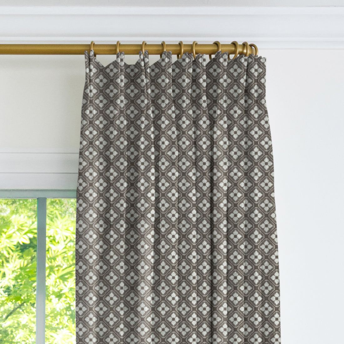 Echo Drapery Panel - Mocha