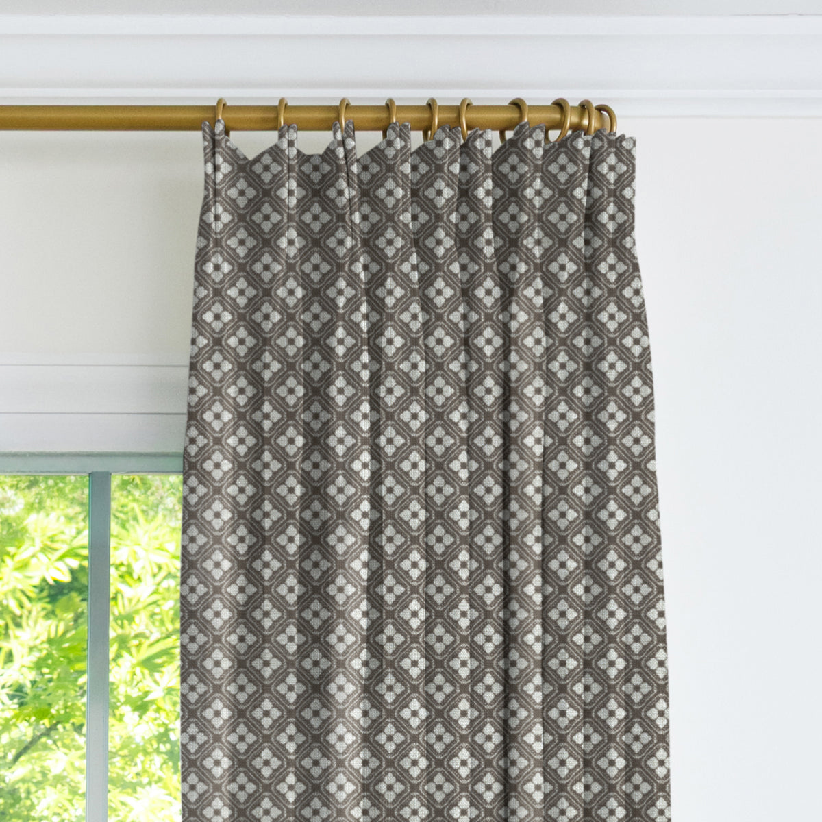 Echo Drapery Panel - Mocha