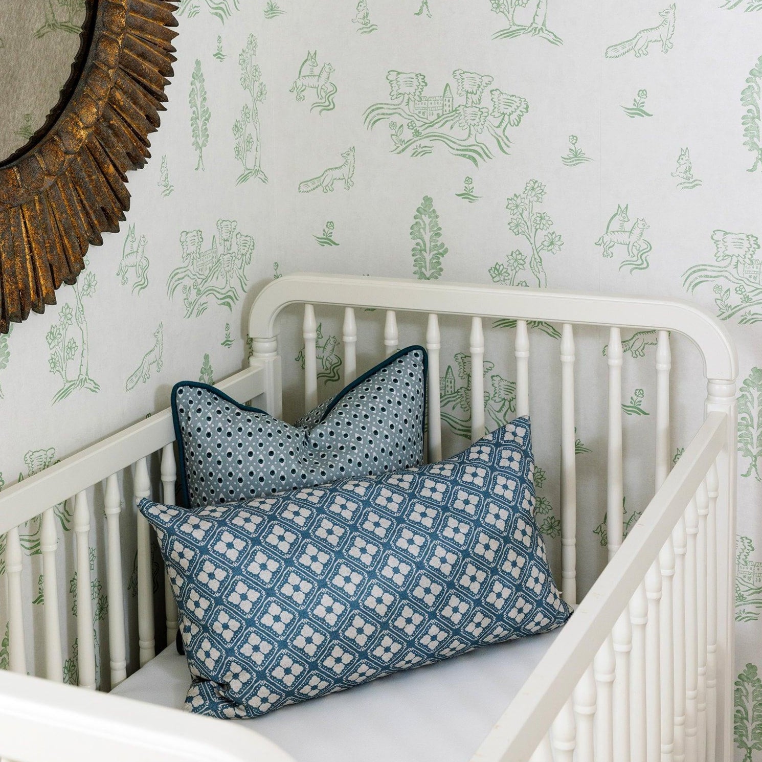 Della Dot Fabric Sample - Marine