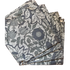 Set of four folded Flora Cobalt 18x18" cotton napkins with blue floral and leaf patterns.