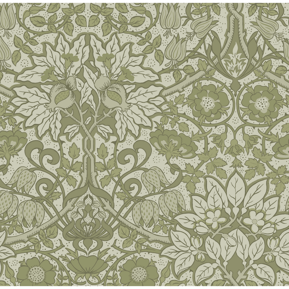 Flora Performance Wallcovering - Verbena