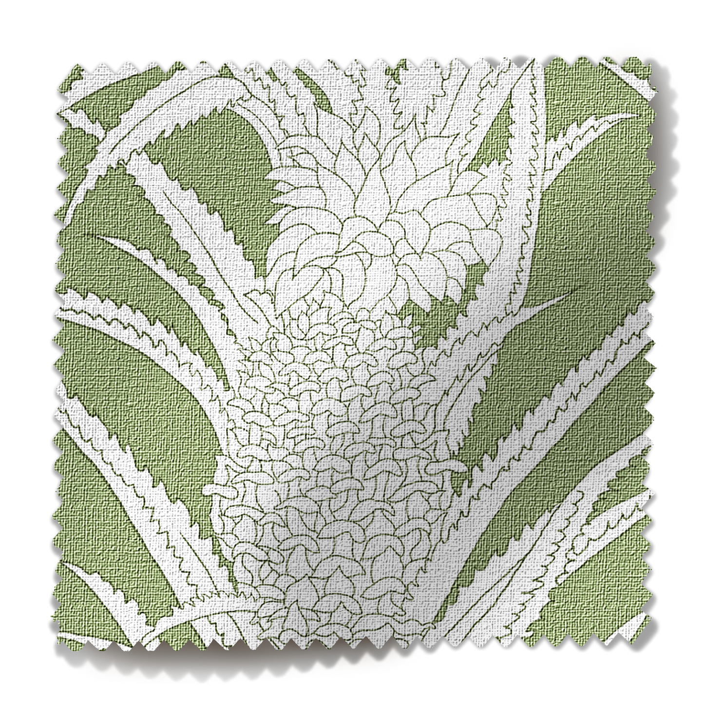 Coco Shop x EH Pineapple Performance Fabric Sample - Green