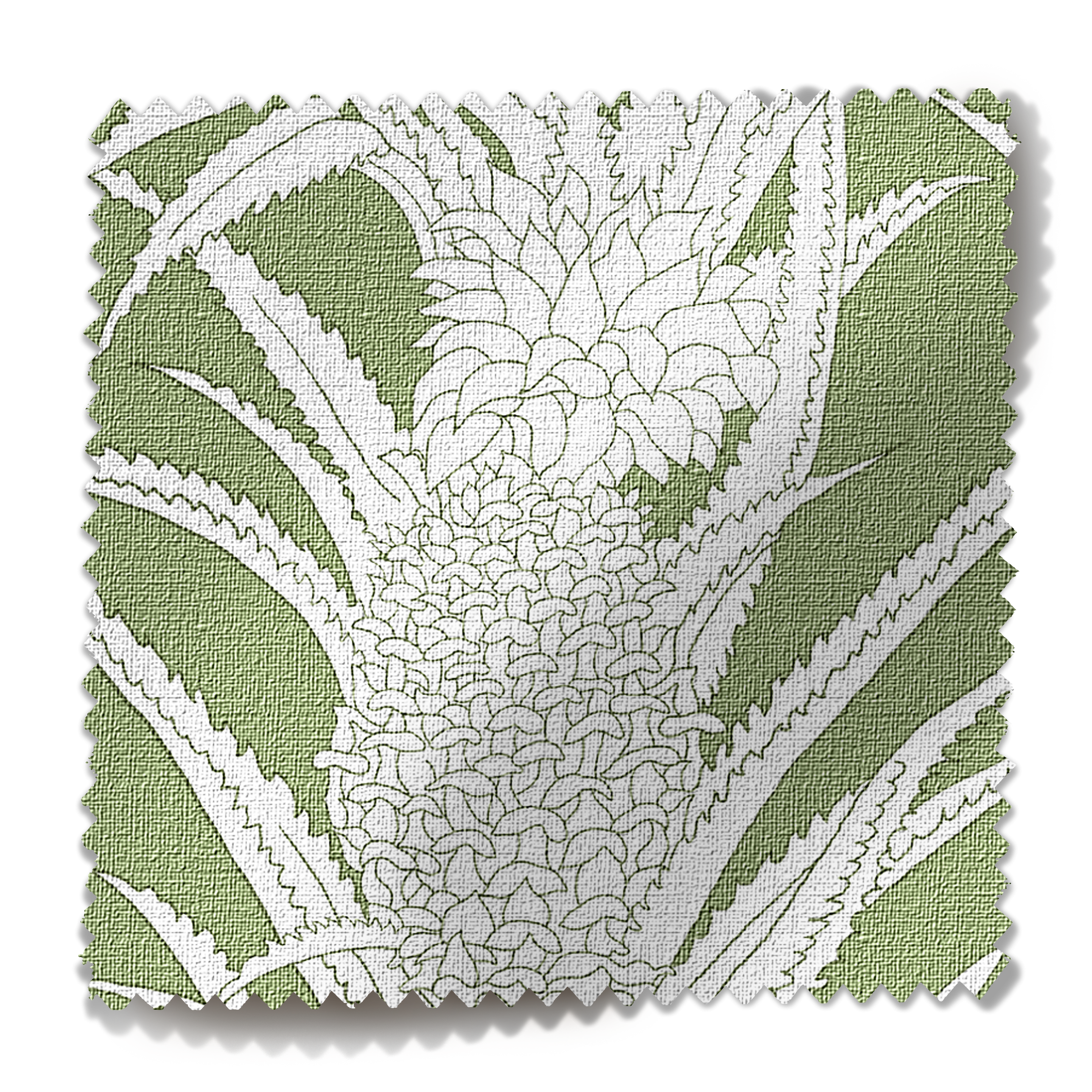 Coco Shop x EH Pineapple Performance Fabric Sample - Green