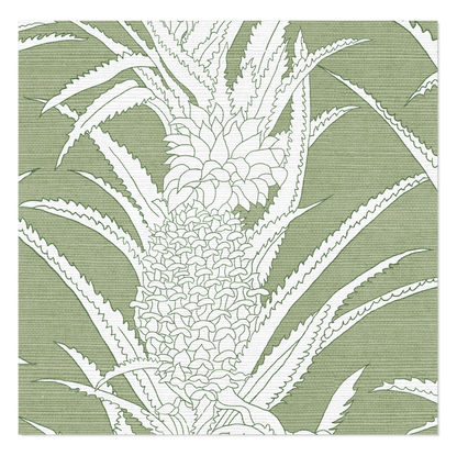 Pineapple Grasscloth Sample - Green