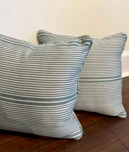 EH x Sunbrella Thorton Surf 18x18 Pillows - PAIR