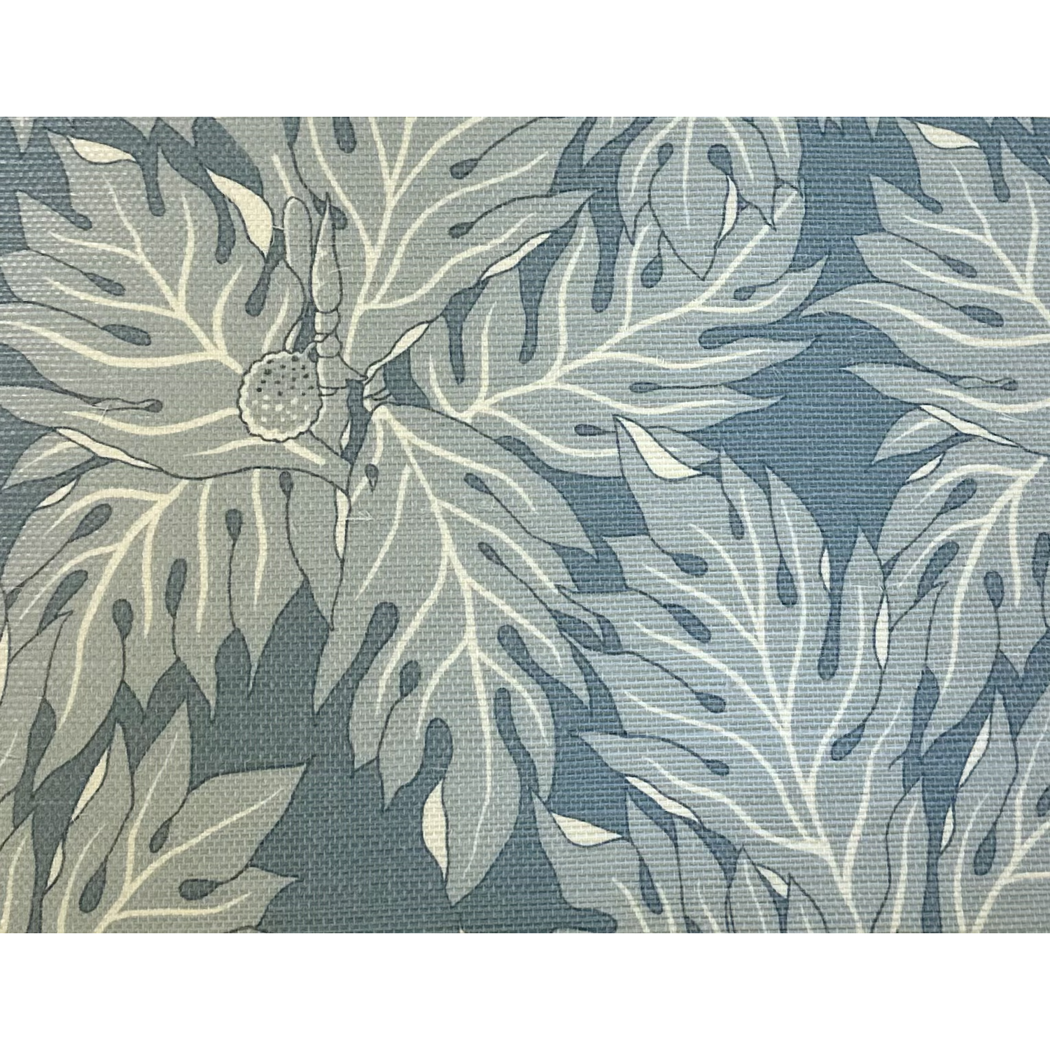 Coco Shop x EH Breadfruit Grasscloth Sample - Blue