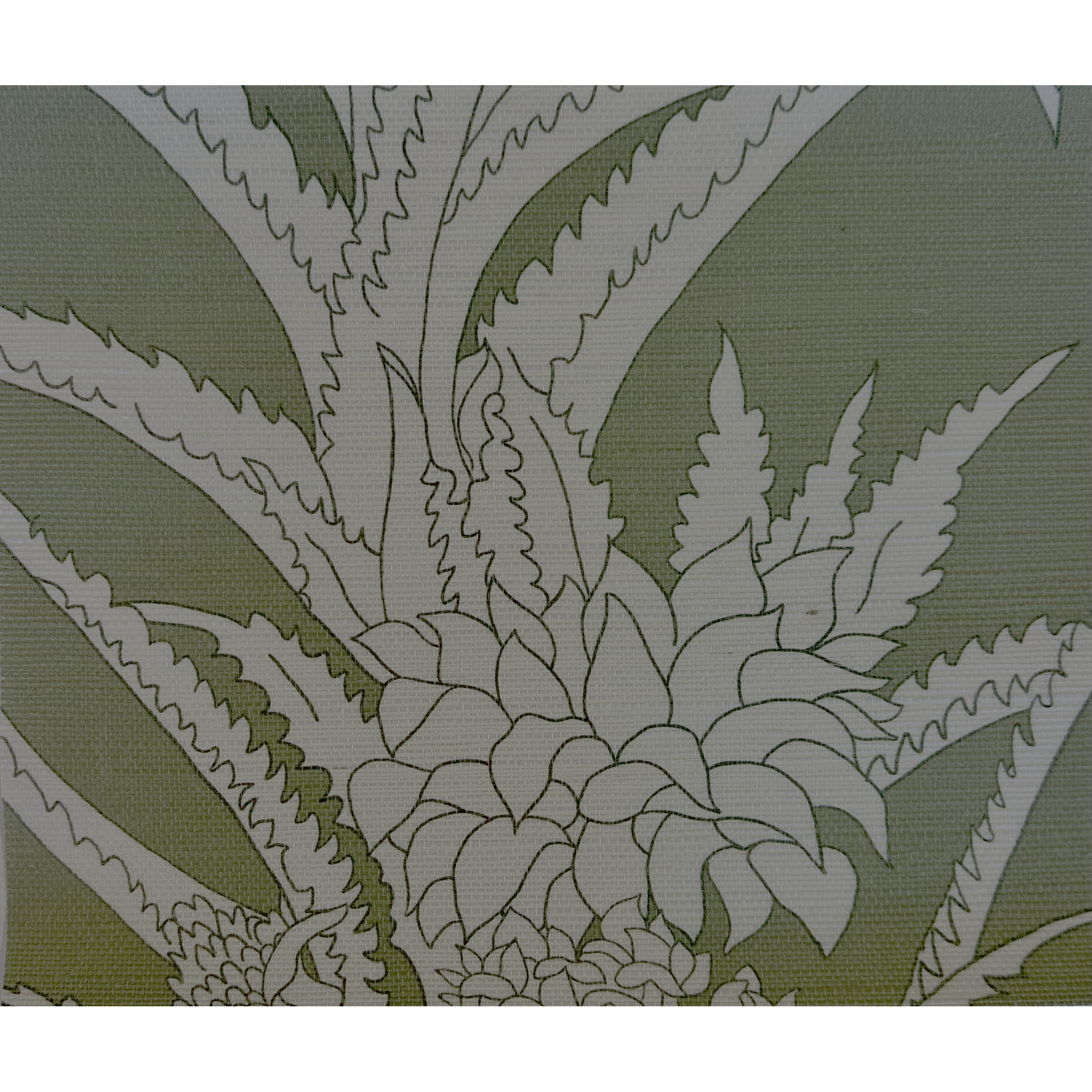 Cocoshop Pineapple Grasscloth - Green