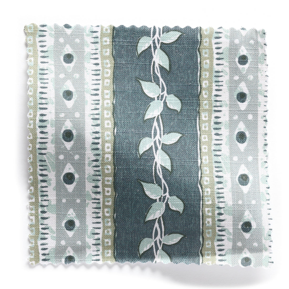 Trellis Fabric Sample - Marine